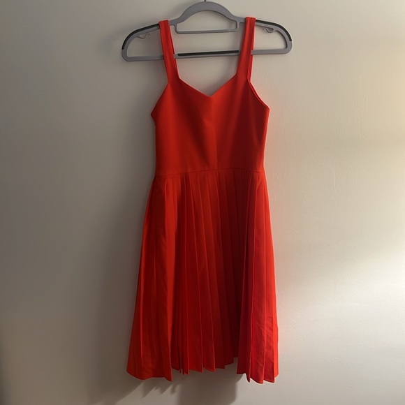 Dress with unique pleated and textured details. From Anthropologie. - Picture 2 of 4